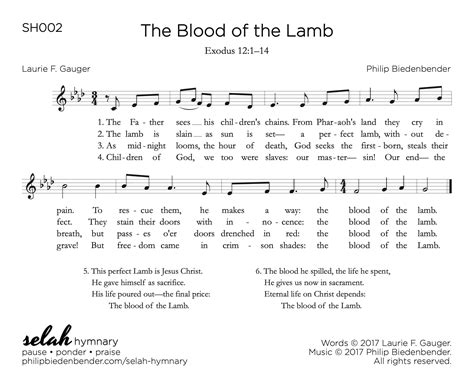 2 I've <b>been redeemed</b> (I've <b>been redeemed</b>) by the <b>blood</b> <b>of the Lamb</b>. . Hymns about the blood of the lamb
